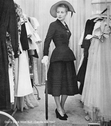 christian dior 1940's collection|Christian Dior 1947 fashion style.